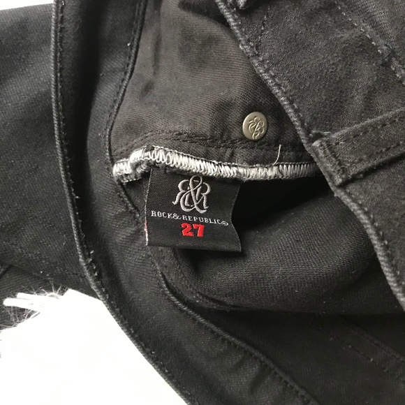 Rock & Republic Black/Dark Grey Jeans Size 27 - Picture 7 of 7